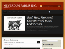 Tablet Screenshot of neverdunfarm.com